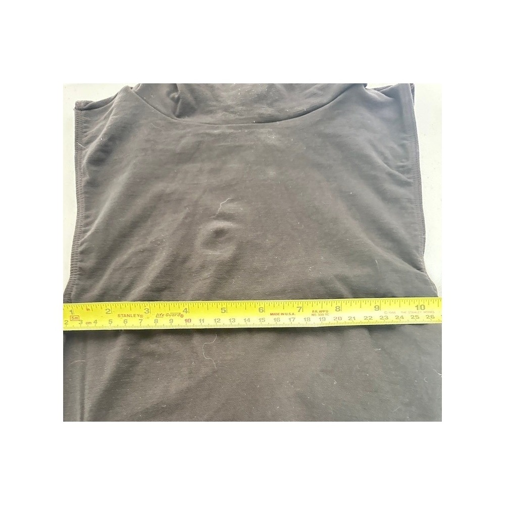 Spanx Sleeveless Turtleneck Women Large Bittersweet Brown Control Top 974 NWT - Picture 9 of 13